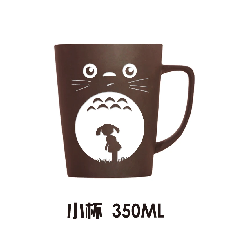 Милый мультфильм Tonari No Totoro керамика кофейная кружка аниме большой емкости Шиншилла чайная чашка с крышкой Ложка Рождественский подарок