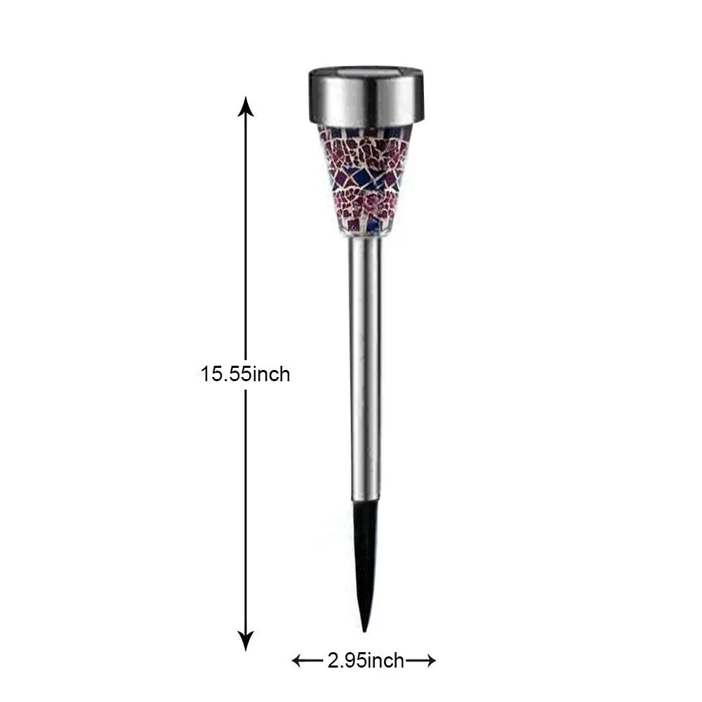 The new Solar lamps Power Mosaic LED Garden Light Stainless Steel Pieces Of Energy Outdoor Lamp For Lawn SunAK5019A | Лампы и
