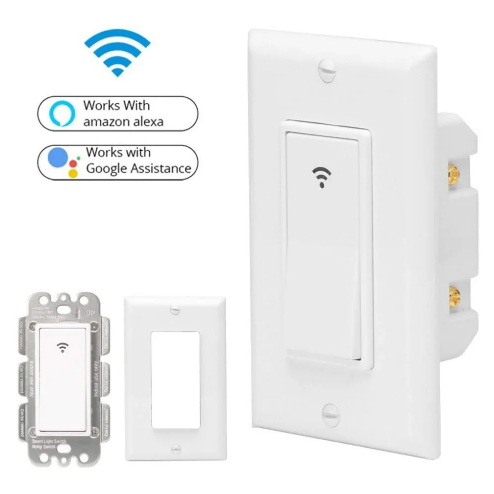 Ype 1/2/3 банды AC 100 240 В умный WIFI светодиодный выключатель света настенная панель
