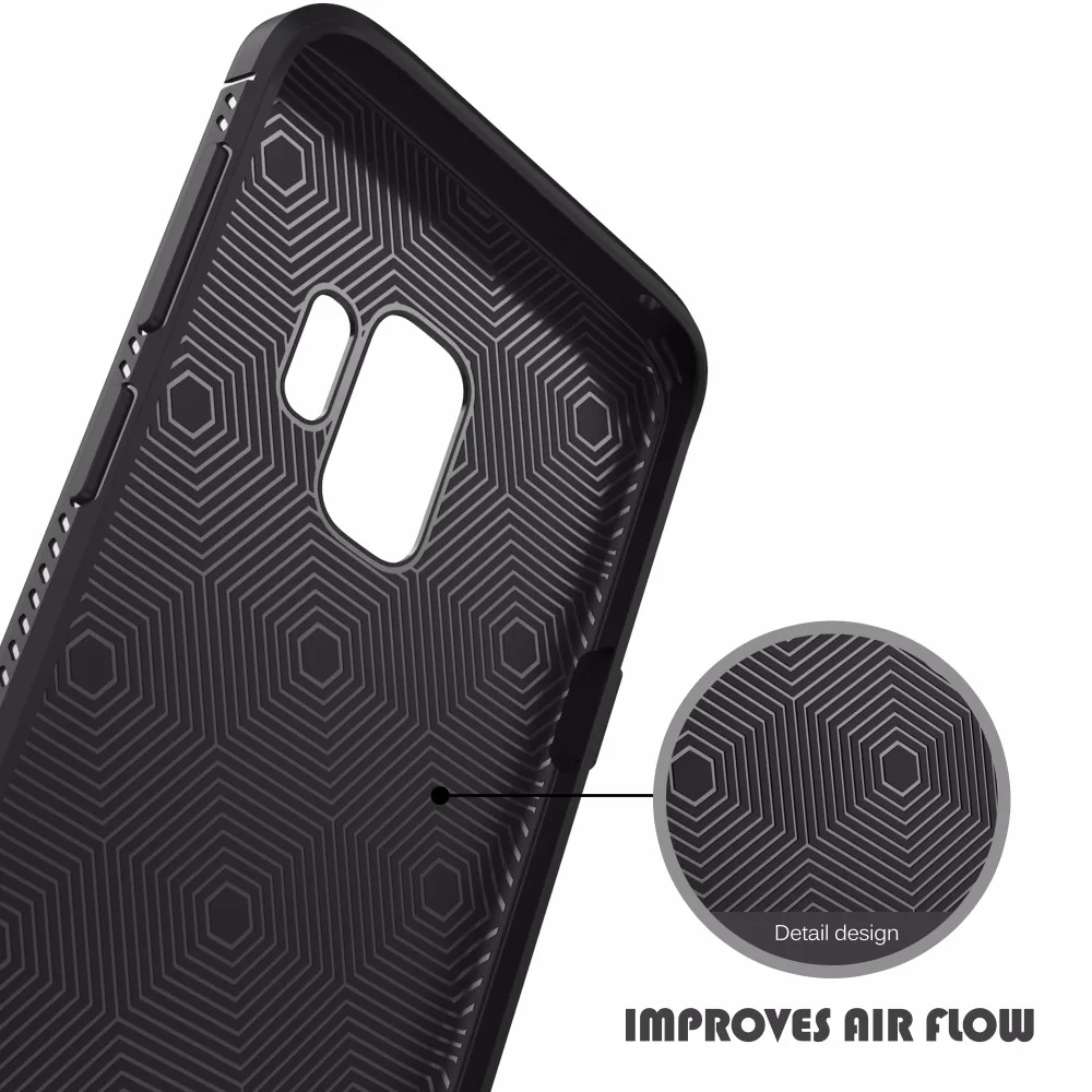 ТПУ силиконовый чехол для Samsung Galaxy S9 Plus Note 8 личи кожа Ударопрочный полный A3 A6 A8 2018