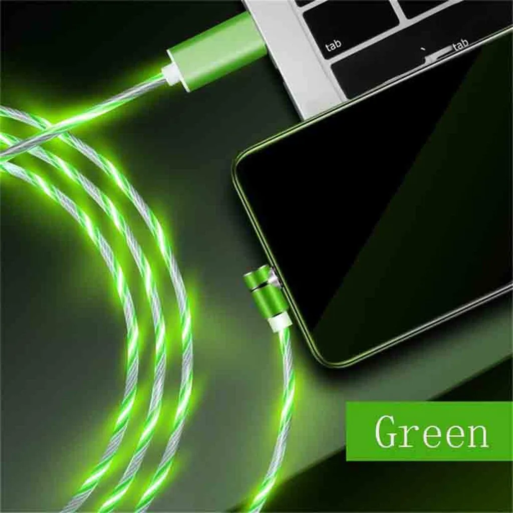 Кабель для зарядки EPULA цветной светодиодный источник света на 90 градусов USB Type C