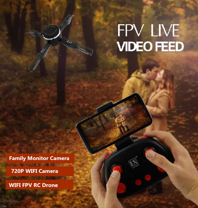 Квадрокоптер с дистанционным мониторингом Wi-Fi 720P FPV | Игрушки и хобби