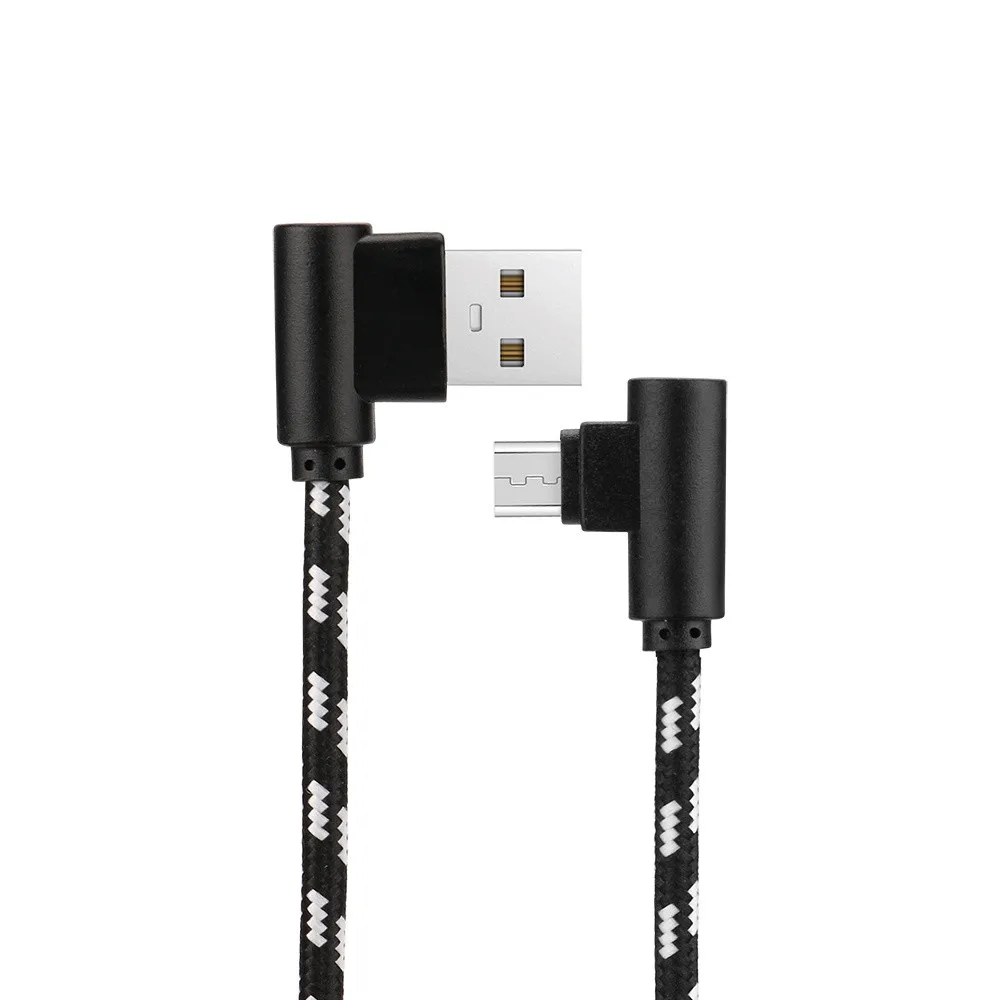 90 градусов 2A Micro USB кабель для зарядного устройства Быстрая зарядка 2 м