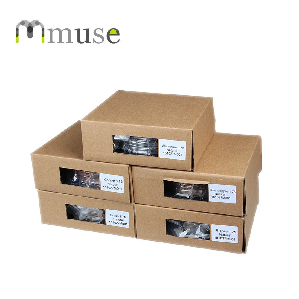 

500g 30-40% Metal Material 3D Filament, 1.75mm 3mm Copper/Brass/Aluminum/Bronze Metallic Content Filament For 3D Printer