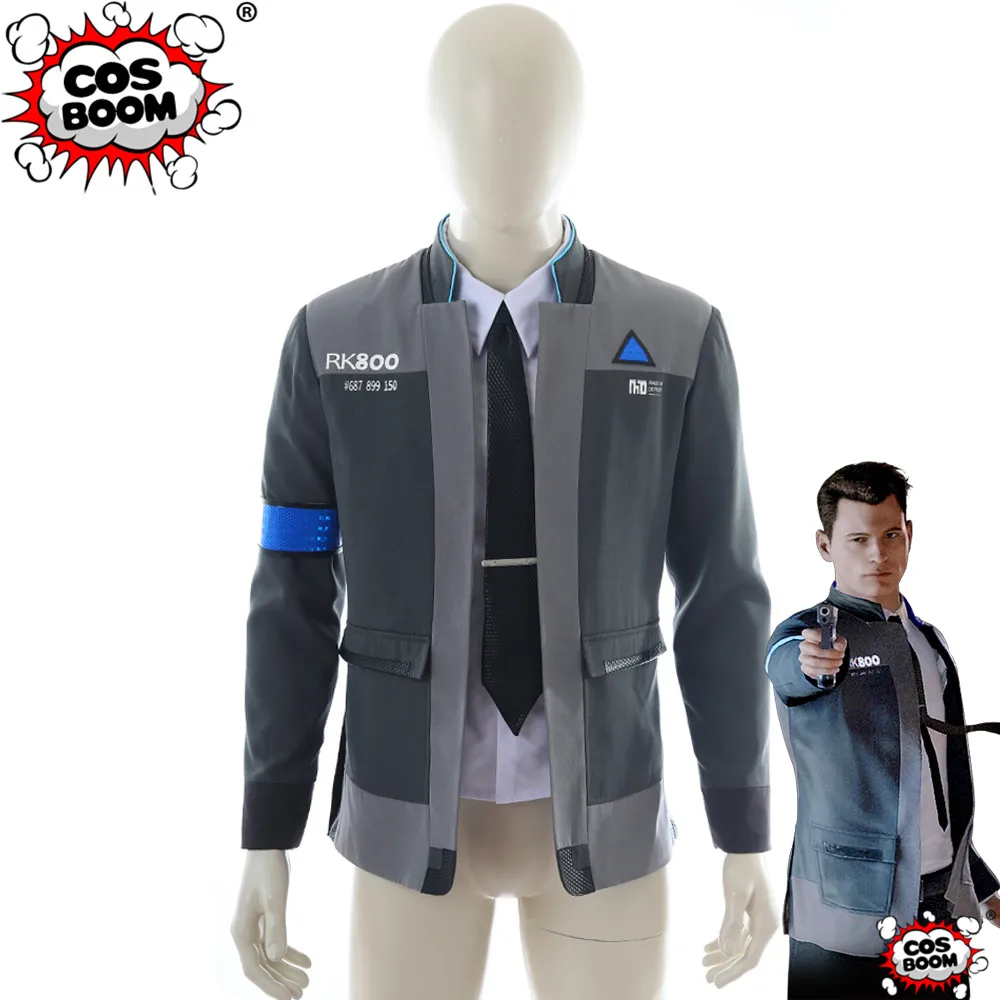 COSBOOM Detroit: костюм человека для косплея мужская куртка RK800 Коннор взрослых игровой