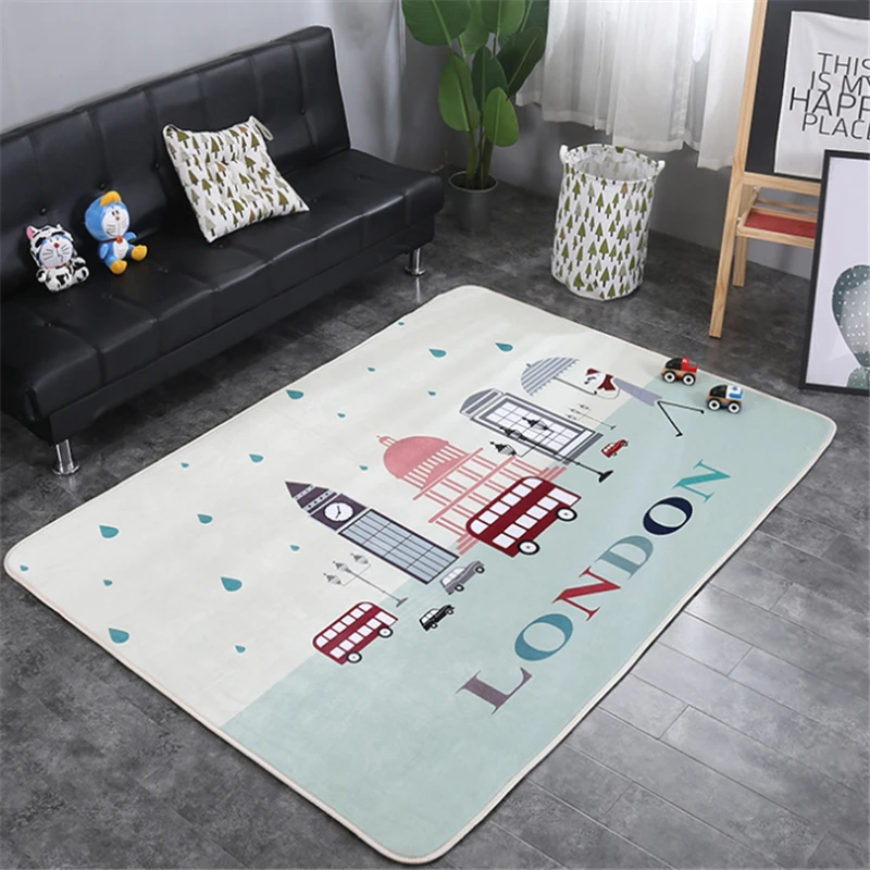 Baby Crawling Play Mat Double-sided Thick 200 x 150CM Non-skid Floor Pads Padded Mink Climbing Cute Toys Game for Infants | Игрушки и