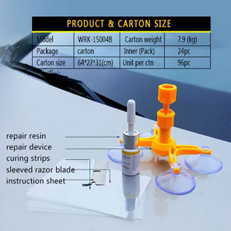 

Windshield Repair Kits DIY Car Window Repair Tools Glass Scratch Windscreen Crack Restore Window Car glass Repair kit Auto Style