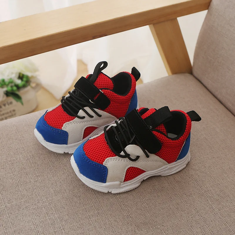 2019 New Casual Children Shoes Boys Sneakers Spring Mesh Sport Girls Trainer Fashion Breathable Kids Canvas 22-36 | Детская одежда и