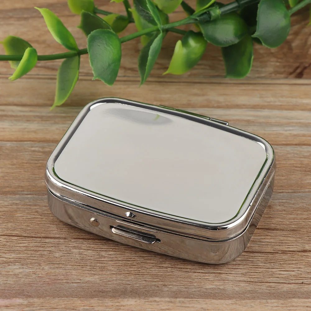 Чехол для хранения таблеток серебряная цепочка контейнер лекарств кольцо ключей