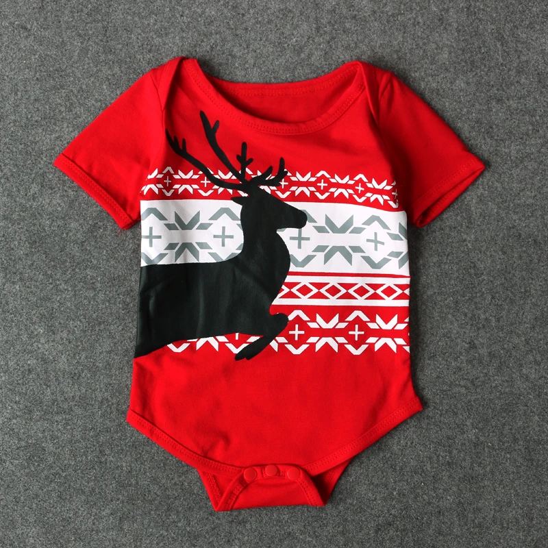 Летняя одежда красного цвета для новорожденных 2017 г. комбинезоны с короткими