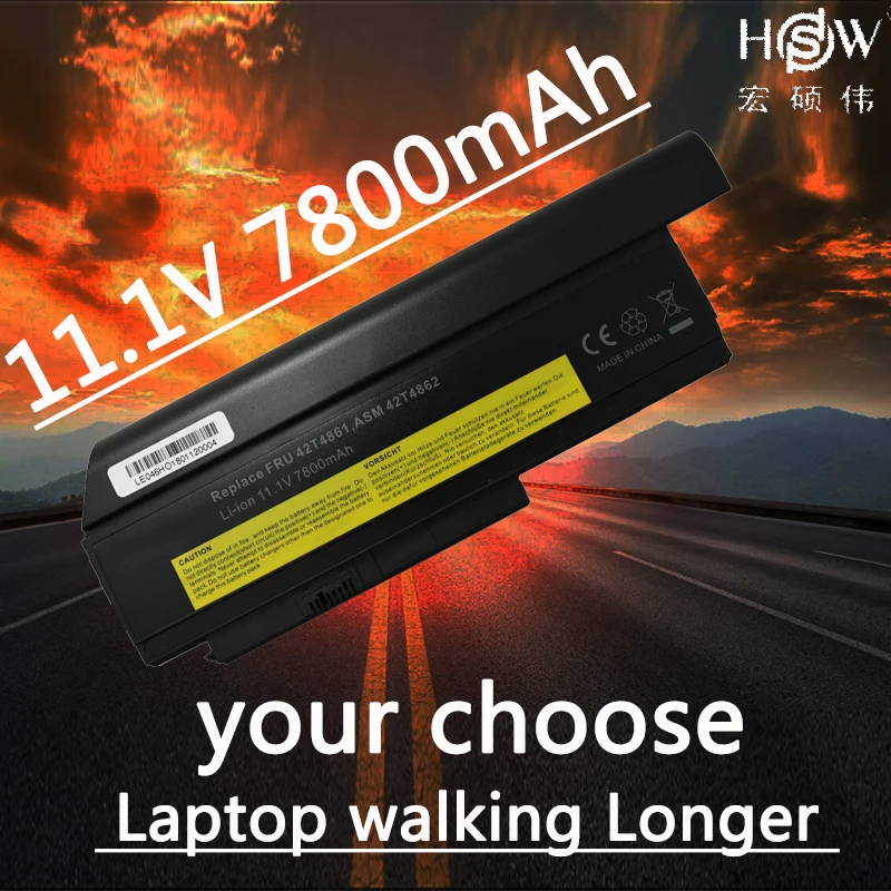Аккумулятор HSW 9 ячеек 7800 мАч для ноутбука Lenovo ThinkPad X220 X220i 0A36282 42T4875 ASM 42T4862 FRU 42T4863