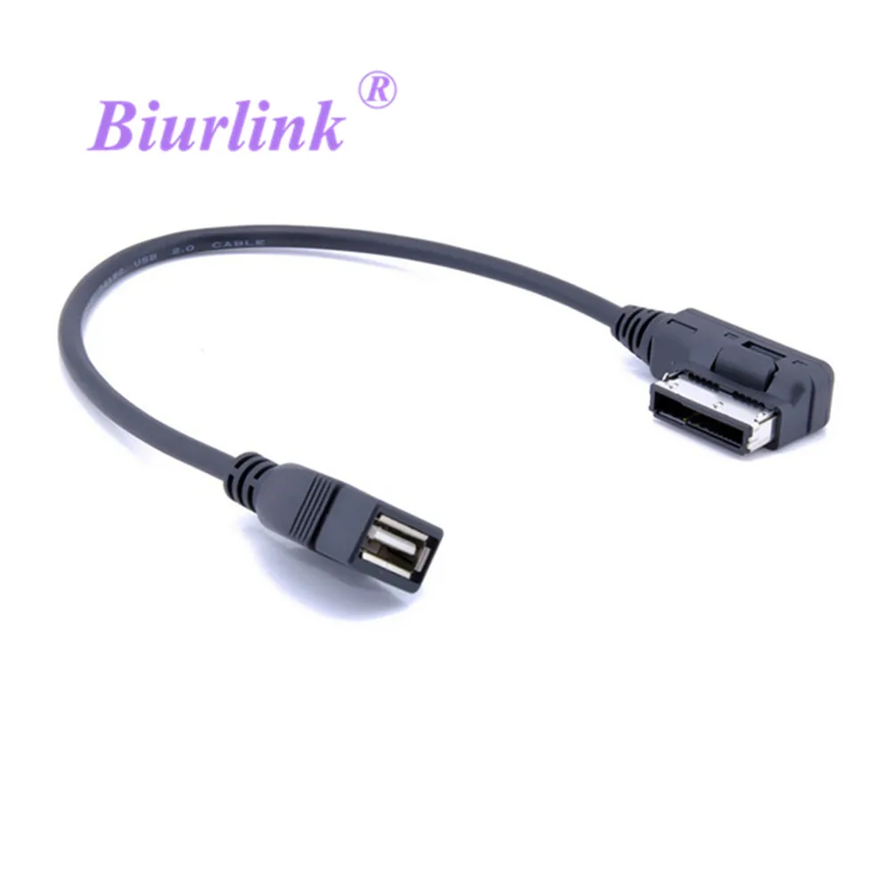 Biurlink автомобильный медиа интерфейс Ami к USB аудио кабелю адаптер для Volkswagen Audi A3 A6 A8