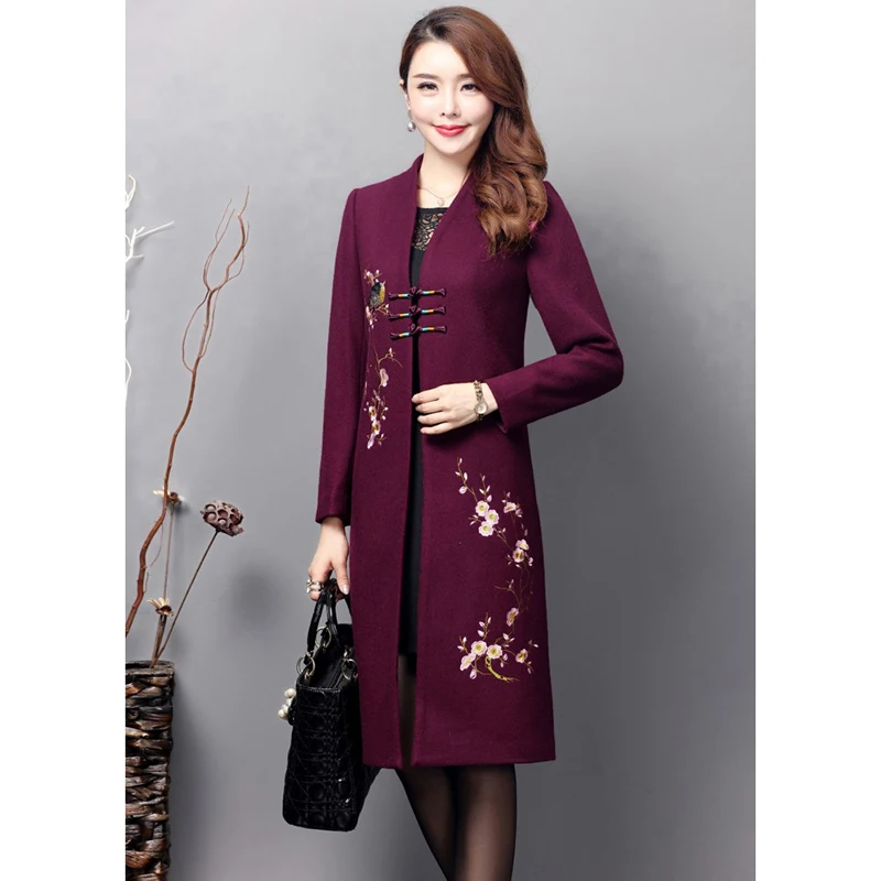 2018 осенне-зимнее женское Шерстяное Пальто дамское тонкое шерстяное пальто