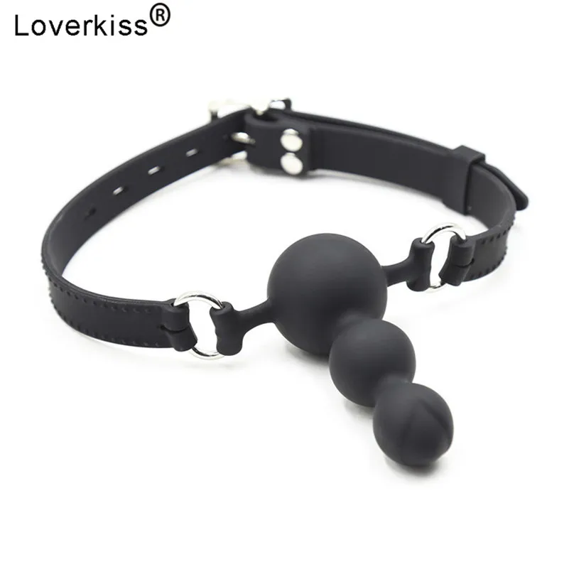 Loverkiss силиконовый кляп шар БДСМ бондаж секс игровой фаллоимитатор для женщин