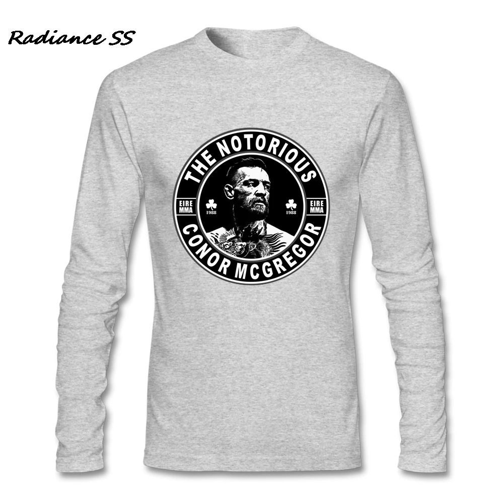 Мужская футболка Conor Mcgregor белая с длинным рукавом Новое поступление 2019 | одежда