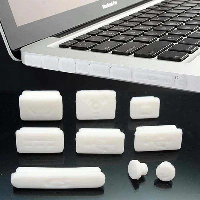 Силиконовые против пыли 9 Plug Обложка Установить ноутбук Dust Разъем пыле разъем USB Dust Разъем для ноутбука Macbook Pro 9 шт./лот 1 компл