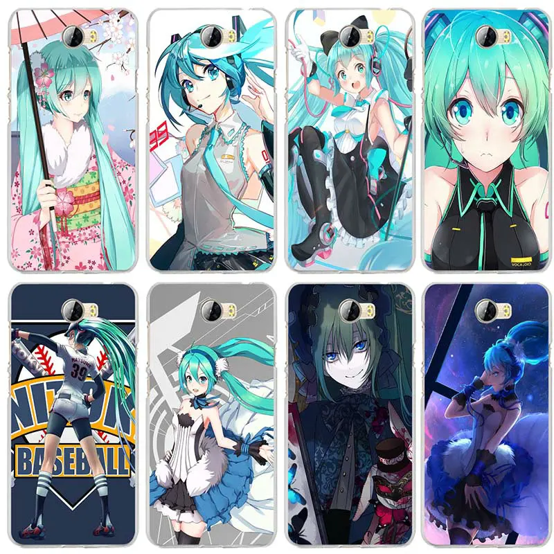 Мягкий мобильный телефон с Аниме Vocaloid Hatsune Miku чехлы из ТПУ для Huawei P8 P9 P10 P20 P30 Honor 7 7X