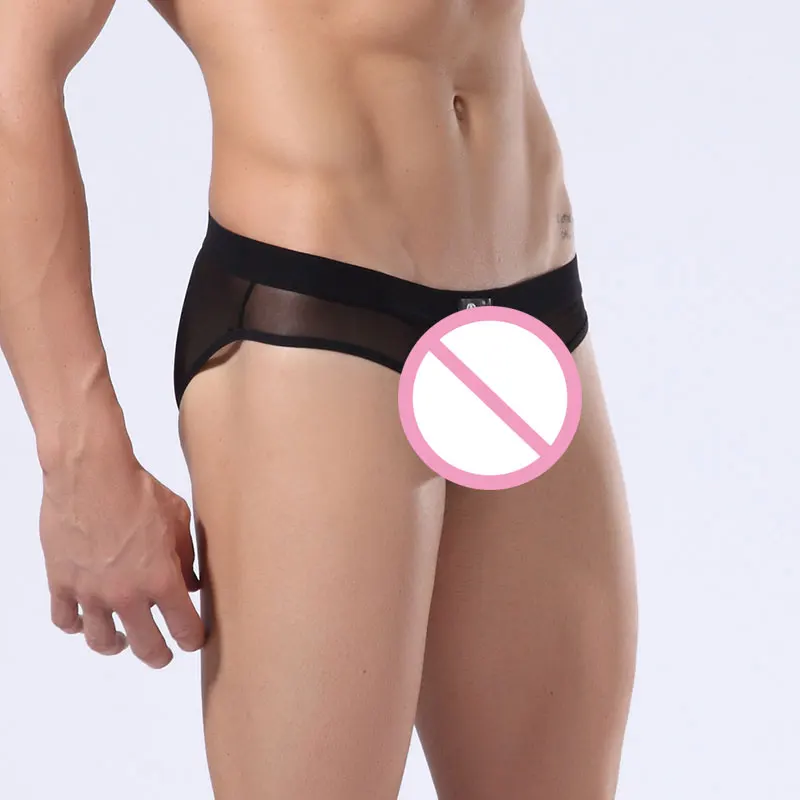 Трусы брифы мужские прозрачные нейлоновые 5 шт./лот|mens nylon briefs|nylon briefssexy gay mens underwear |
