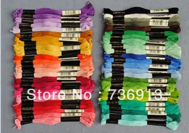 Всего 3000 штук пряжи для вышивки крестиком аналогичной DMC вы можете выбрать любые