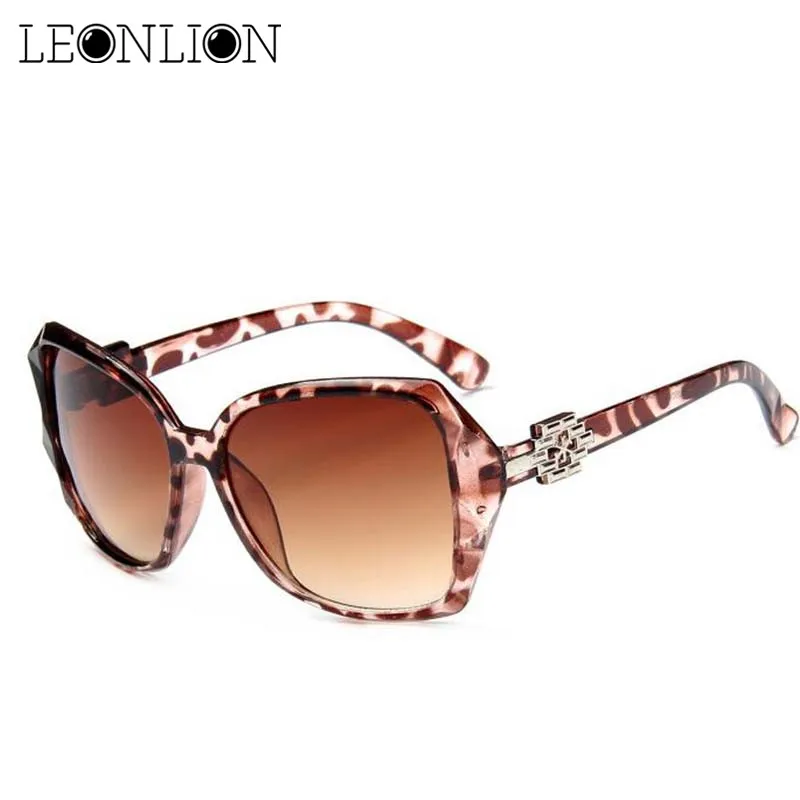 LeonLion 2019 Модные солнцезащитные очки в большой оправе женские брендовые