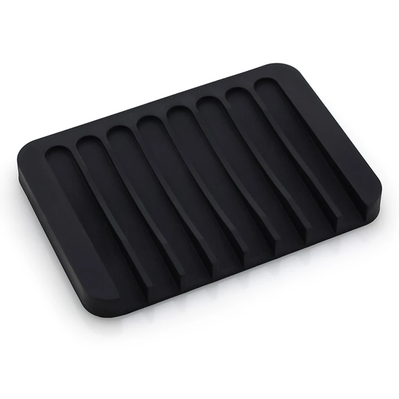 13 Colors Fashion Silicone Flexible Soap Dish Plate Bathroom Soap Holder Soap Box