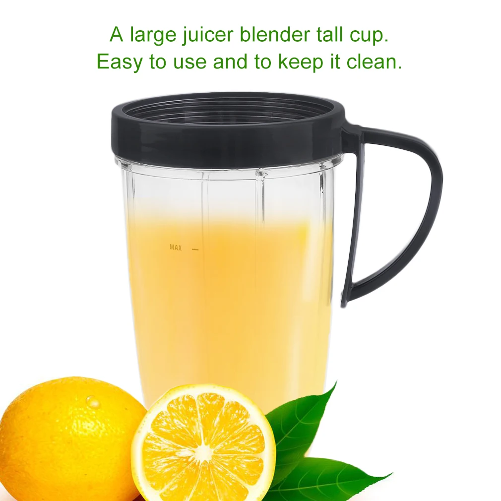 2 Pcs/Set 24OZ Juicer Blender Tall Cup With Handled Comfort Lip Ring Juice Shaker Powder Mixer Sports Bottle | Бытовая техника