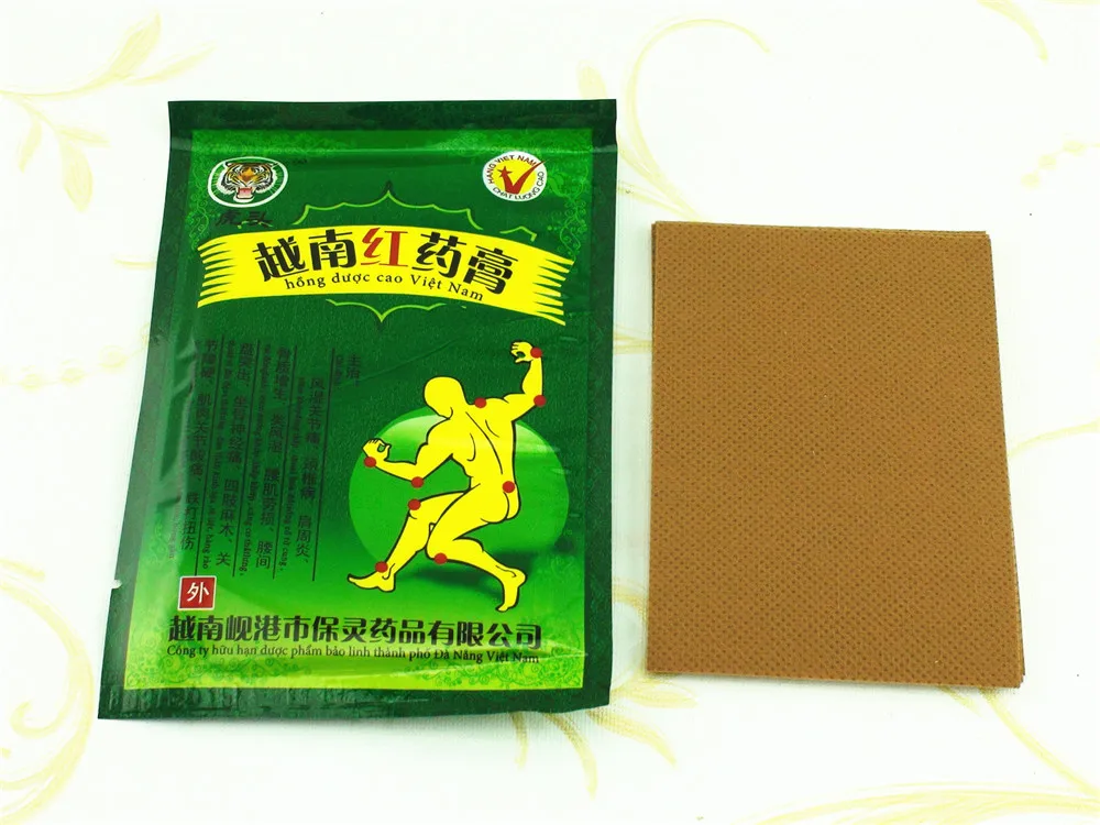 104 шт вьетнамский красный пластырь Tiger Balm кремы белый массажер для тела шеи спины обезболивающий пластырь артрит Шейная C162