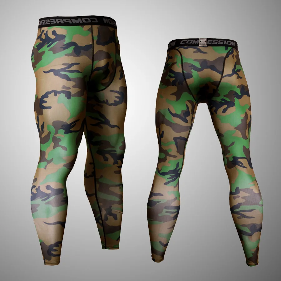 Green pants Мужская белая футболка, футболка для фитнеса, быстросохнущие компрессионные лосины для занятий спортом, футболки для бега, мужская термо-рубашка Rashgard MMA - Цвет: Green pants