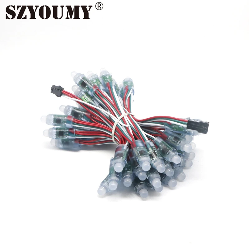 SZYOUMY DC12V 12 мм WS2811 1903IC полный Цвет Водонепроницаемый IP67 дизайн рекламы светодиодные пиксельные модули 2000 шт./лот DHL