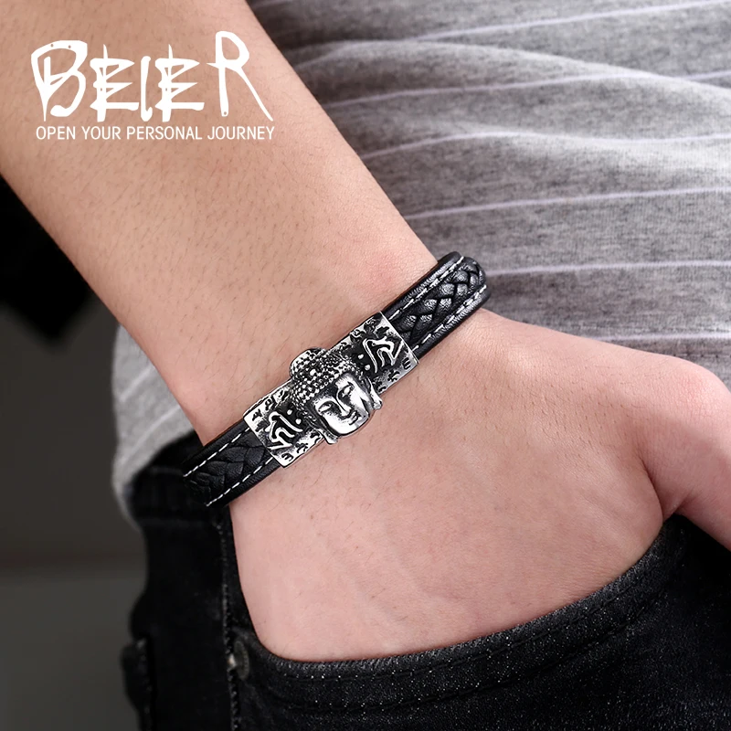 Байер из натуральной яловой часть золотой браслет в классическом стиле Китай