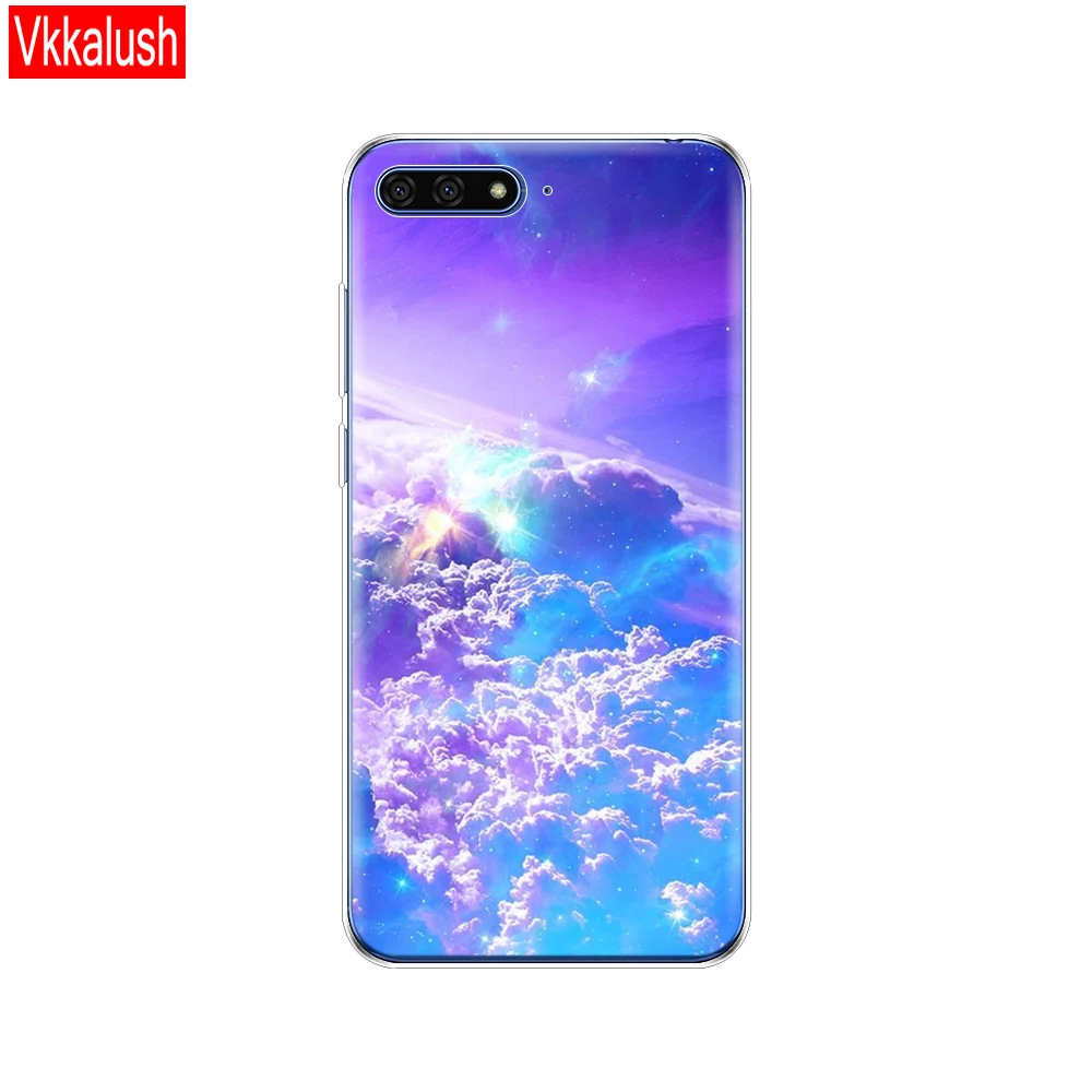 Силиконовый чехол для huawei Y6 чехол 5,7 дюйма Atu-L21 чехол для huawei Y6 Prime задняя крышка Защитный Мягкий ТПУ - Цвет: 80003