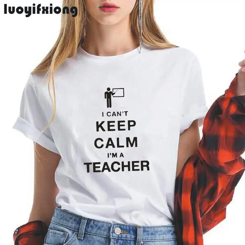 

Забавная женская футболка I Can Keep Calm I'm A founder, модная хипстерская футболка, женская рубашка в стиле Харадзюку, женские топы, женская футболка