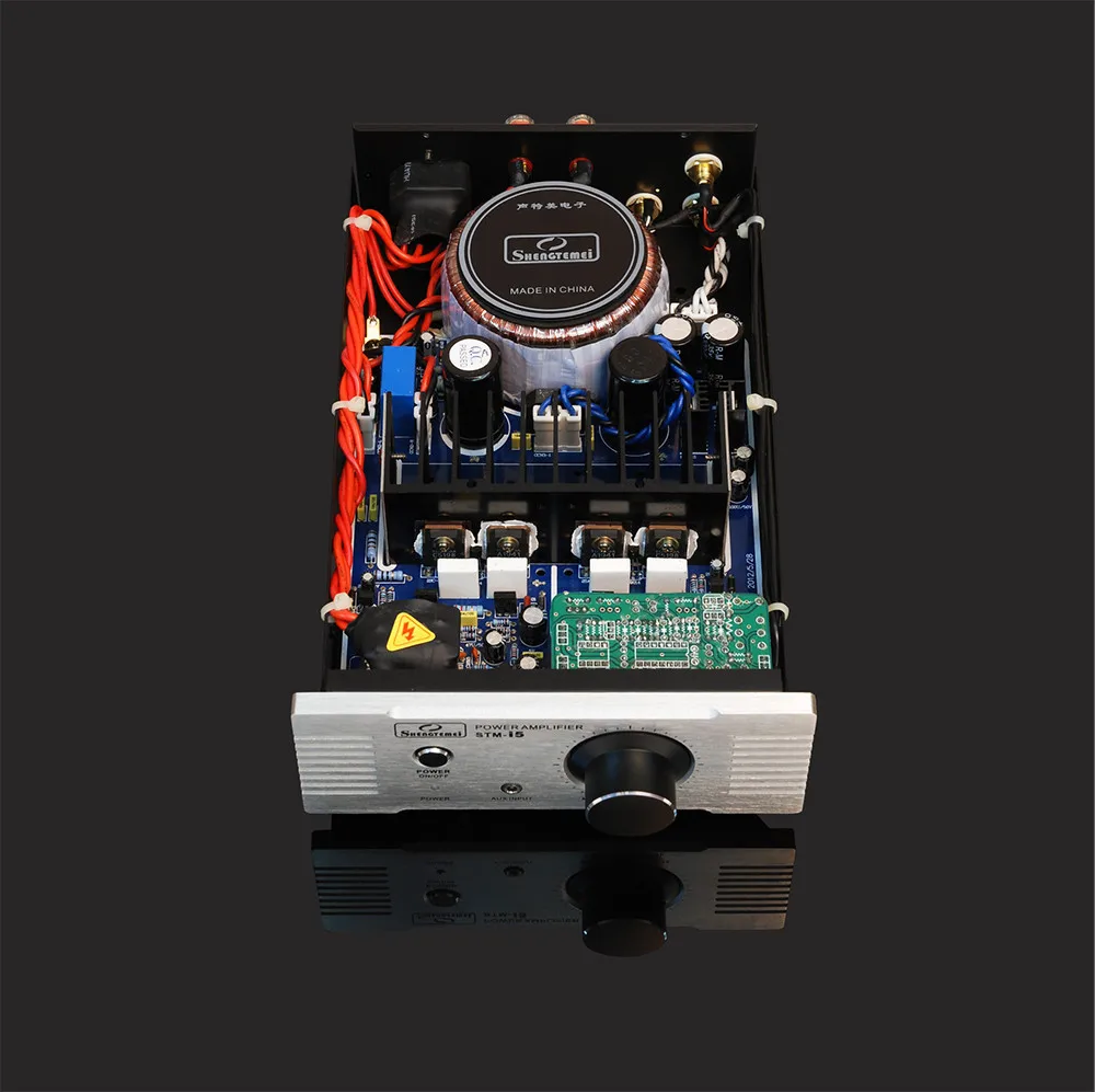 SMT SMT-I5A Hi-Fi 2,0 цифровой аудио усилитель Вход RCA/AUX 80 Вт* 2 Линейный Питание AC220V 50/60Hz в серебристом цвете Цвет