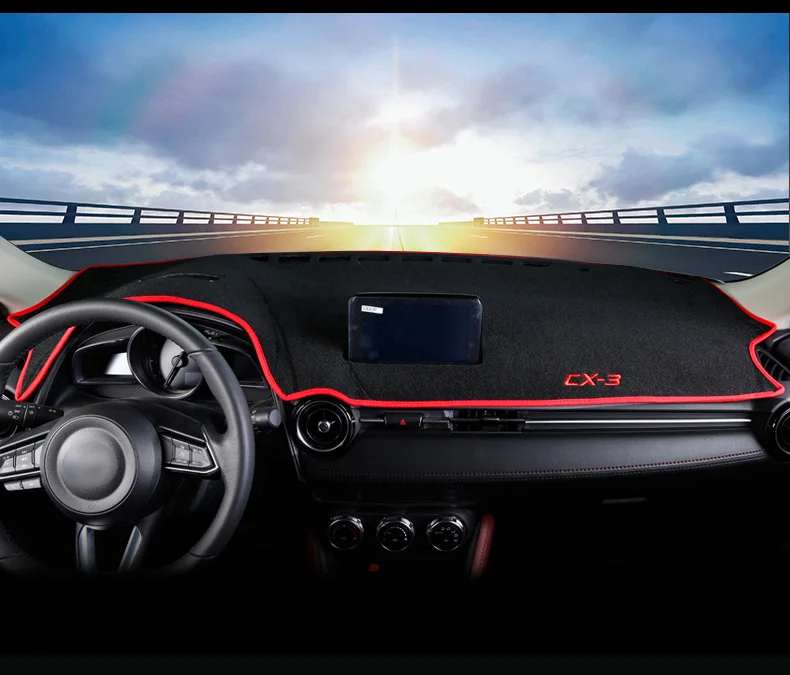 Для MAZDA CX-3 CX3 CX 3 крышка приборной панели автомобиля Приборная панель коврик Защита от солнца коврик приборная панель аксессуары для ковров