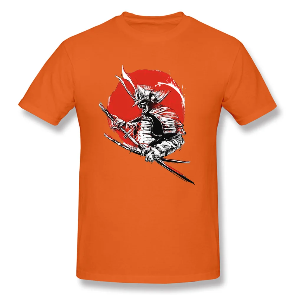 Черные футболки Bushido Sunset Samurai Warrior Японский топ и Хлопковые с круглым вырезом
