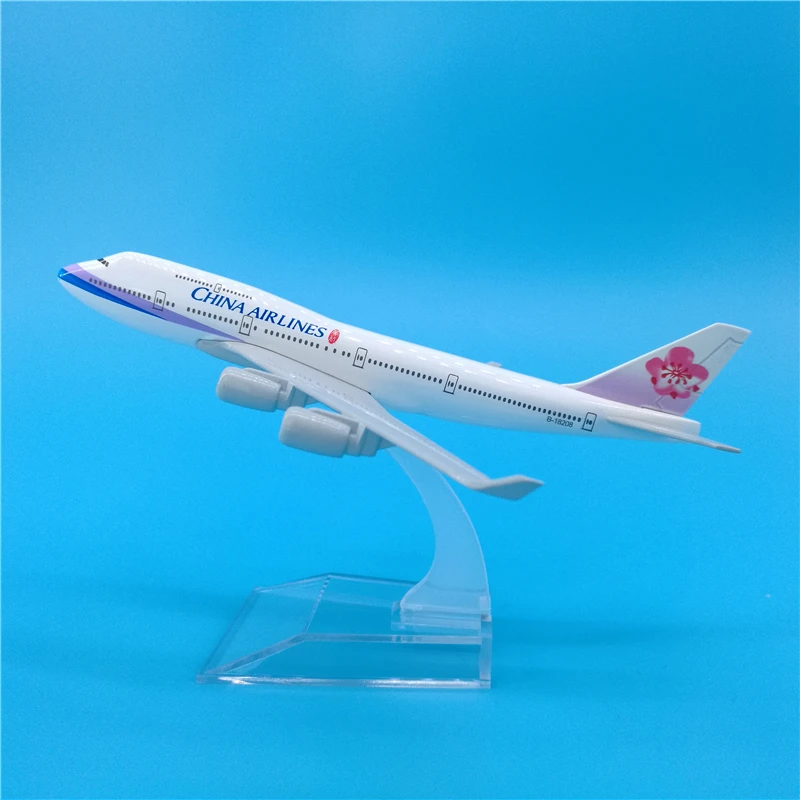 Модель самолета авиакомпании China Airlines 16 см модель Боинг 747 металлическая