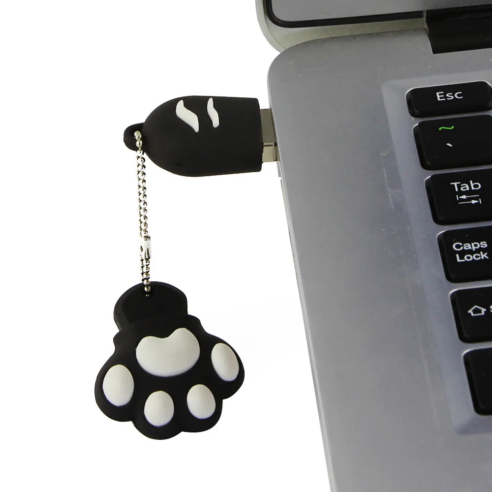 CHYI USB флешка 4 ГБ 8 16 кошка лапой накопитель Флешка с героями из мультфильма 32 memory