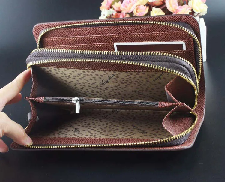 Fashion men's wallets genuine purse male leather long card / passport/ money clutch purses portfolio for man | Багаж и сумки