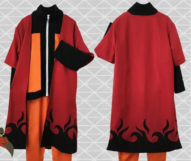 Хит продаж Аниме Narutos Косплей накидки четвертый Yondaime Хокаге uzumaki форма шестой