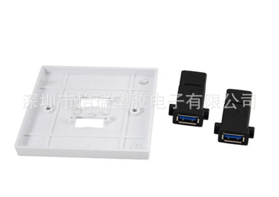 USB3.0 двухпортовый стеновые панели разъем USB 86*86|Соединители| |