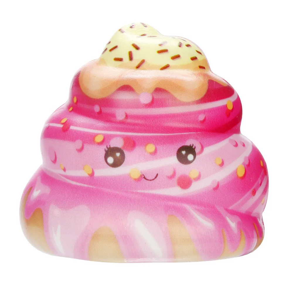 D Игрушечные какашки для торта Kawaii крем торт Poo медленно поднимающийся крем Ароматические игрушки для снятия стресса для детей - Цвет: D