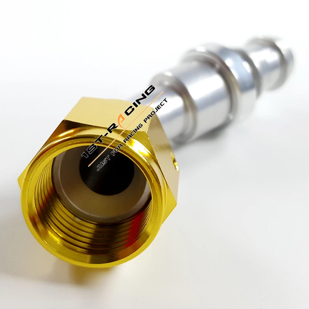 Универсальный Масляный шланг с креплением на 8-45 градусов Золотой + серебристый