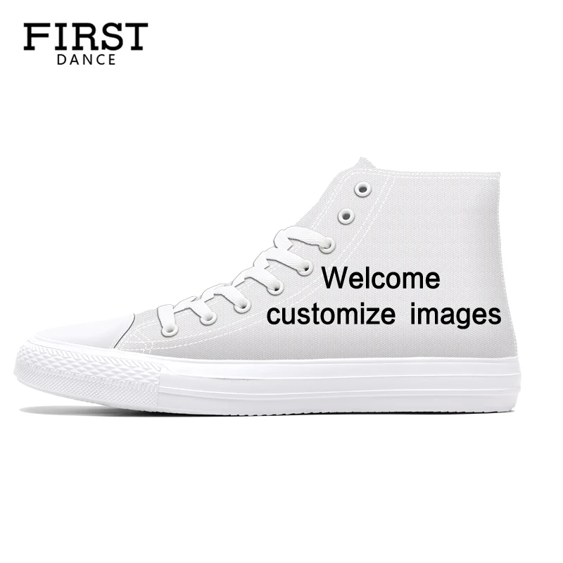 Design 3D Printing Constellation Spring Lace-up EVA Sole lightweight Canvas Shoes Man Casual High Top Sneaker Do your Logo Print | Обувь