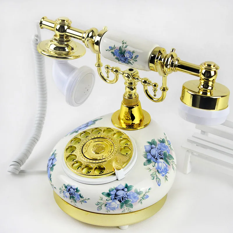 Ретро телефон Вращающийся диск антикварный европейский старинный ретро