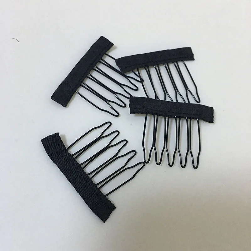 100PCS 6 teeth 3.3cm*3.0cm Wig Combs Clip for Hair Wigs | Шиньоны и парики