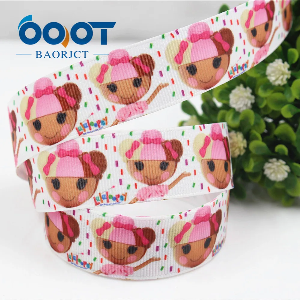 OOOT BAORJCT 174298 22 мм 10 ярдов/лот Мультфильм Ленты Термотрансферная печать grosgrain Свадебные аксессуары материал "сделай сам"