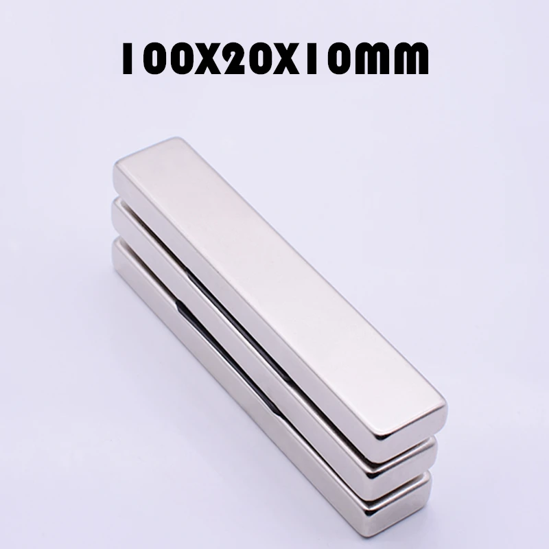 1 шт./лот N52 100x20x10 мм магнит горячего поиска Сильные Магниты редкоземельные неодимовые магниты для рукоделия 100*20*10 мм