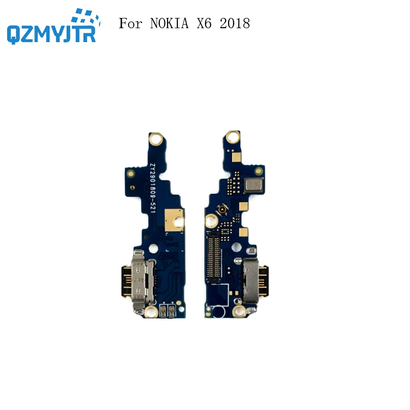 Высокое качество для Nokia X6 6,1 PLUS TA-1099 USB плата с зарядным портом разъем гибкий кабель Разъем микрофонный Модуль Запчасти