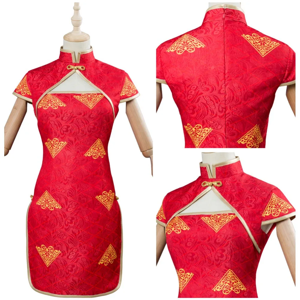 Женский костюм для косплея Fate Extella Link Nero Saber красное платье Cheongsam карнавальный на