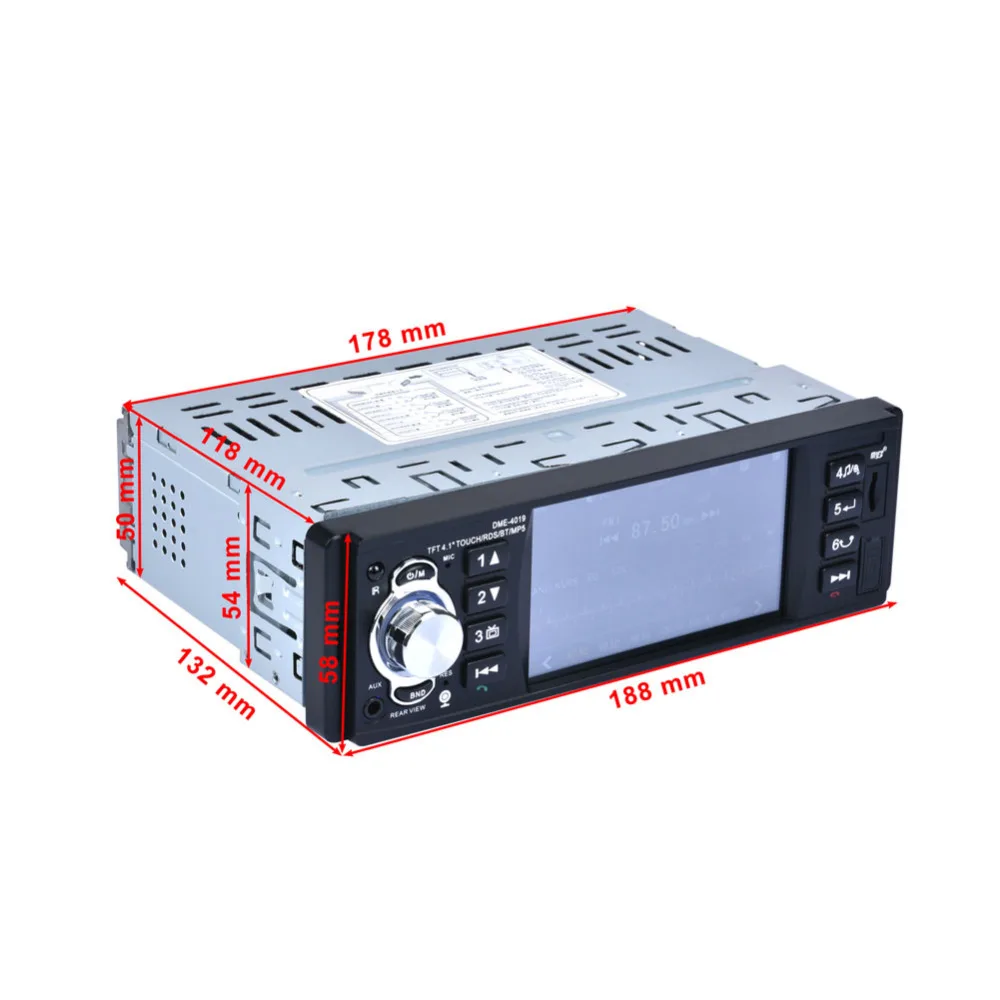 4,1 ''TFT HD экран Автомобильный Радио MP5 плеер стерео аудио Bluetooth 1080P FM USB камера заднего вида рулевое колесо дистанционное управление XNC